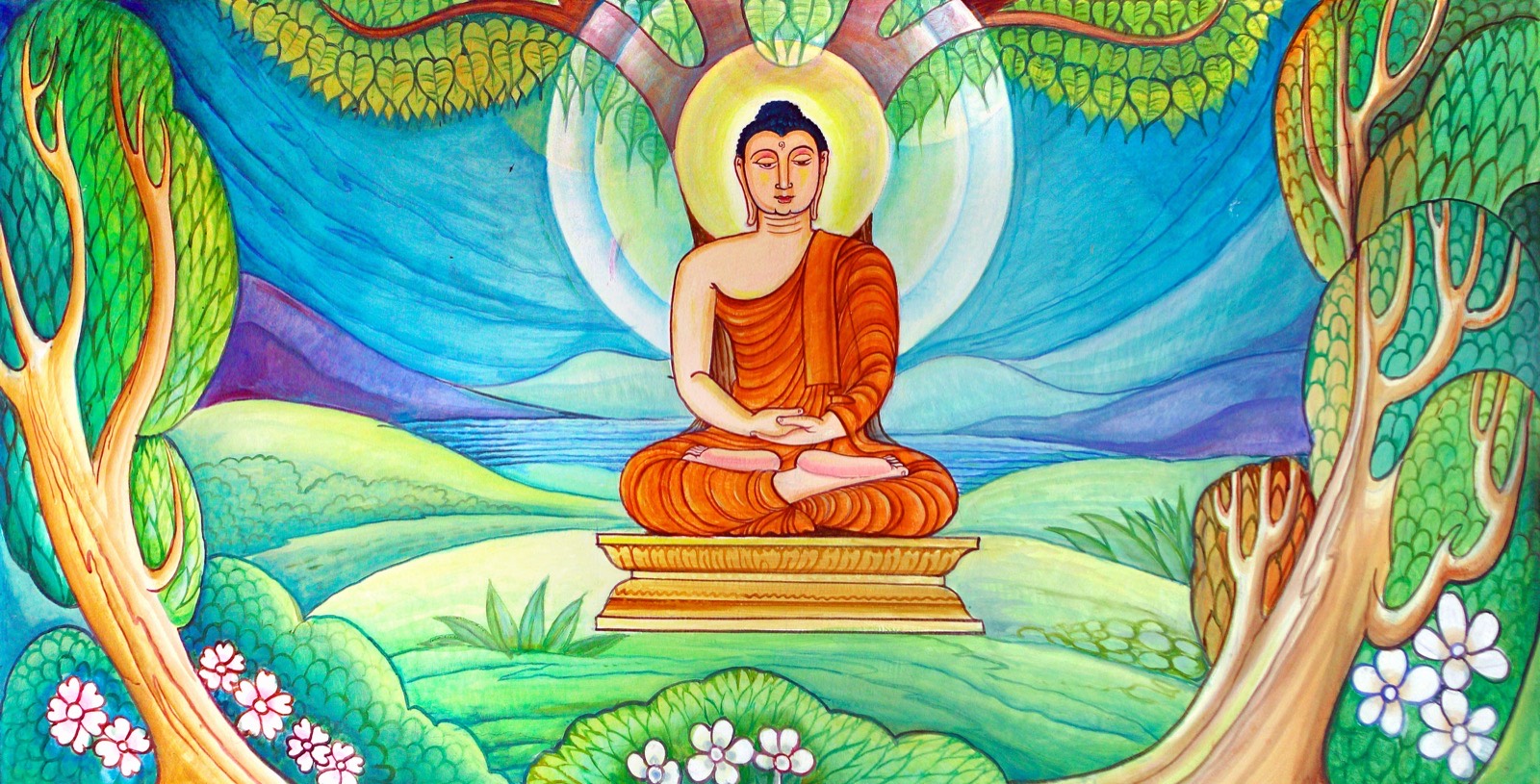 Jayasiri Semage murals, new Shrine Hall