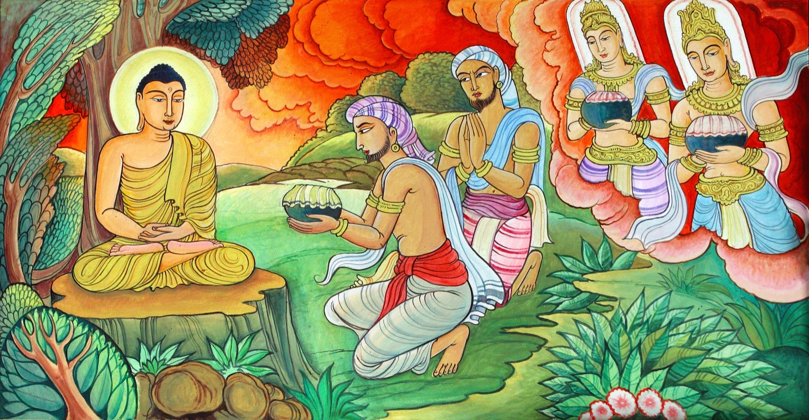 Jayasiri Semage murals, new Shrine Hall