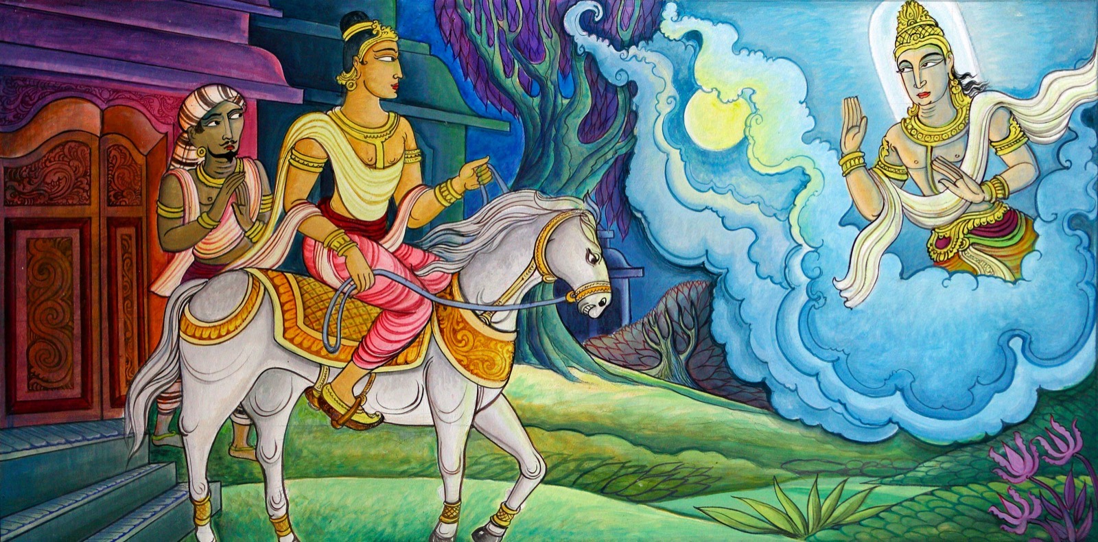 Jayasiri Semage murals, new Shrine Hall